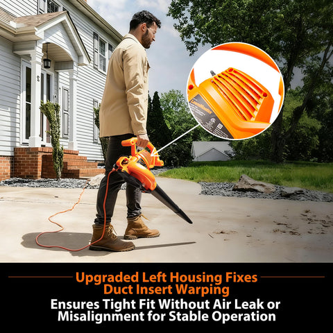 LawnMaster BV1210 collection bag resists dust well.