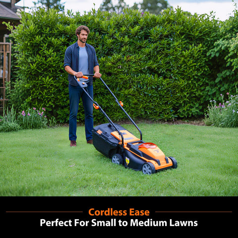LawnMaster charger included for fast recharging on demand