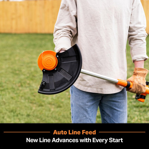 LawnMaster CLGT2410S telescopic shaft adjusts to your height for comfortable use.