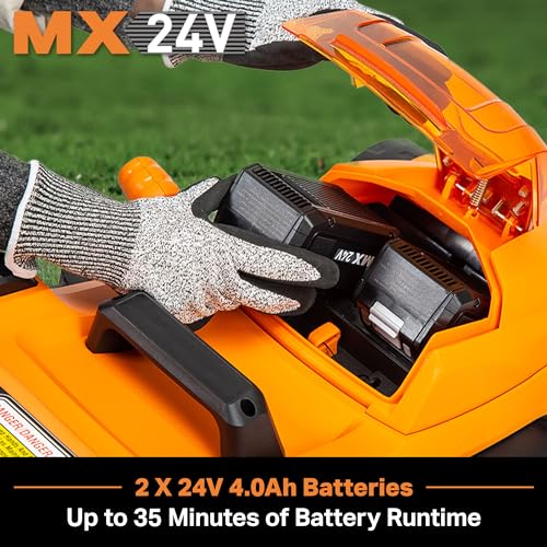 LawnMaster CLMF4815E battery pack supports longer cordless sessions