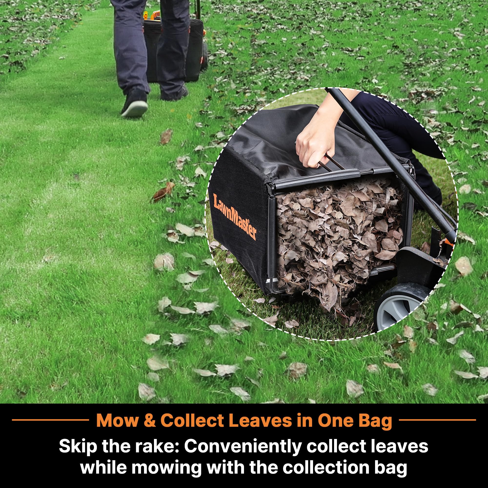 LawnMaster CLMF4819X 19-inch deck covers more lawn efficiently.