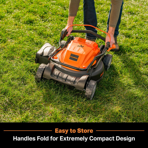 LawnMaster CLMF4819X 3600 RPM motor delivers strong cutting performance.