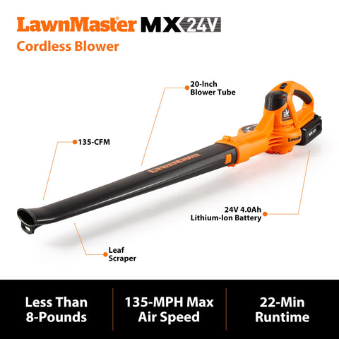 LawnMaster 13-inch mower deck designed for easy maneuverability