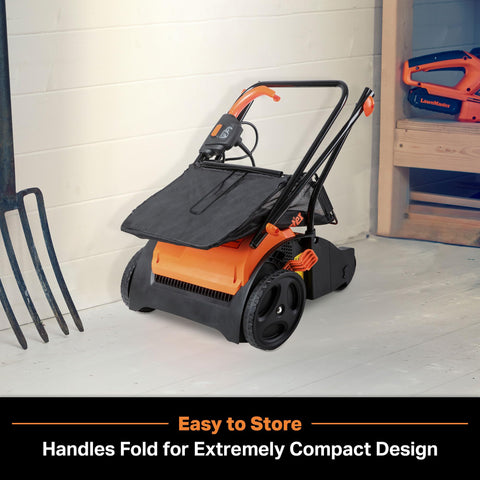LawnMaster GV1212B 12-inch cutting width for efficient coverage.