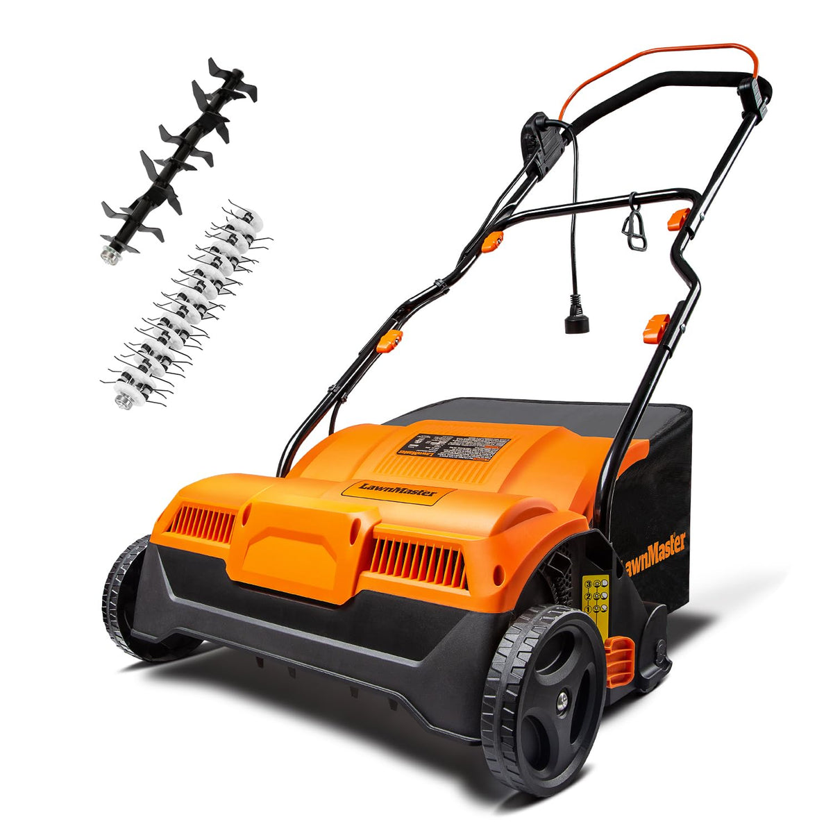 LawnMaster GVB1316 dethatcher attachment for efficient thatch removal