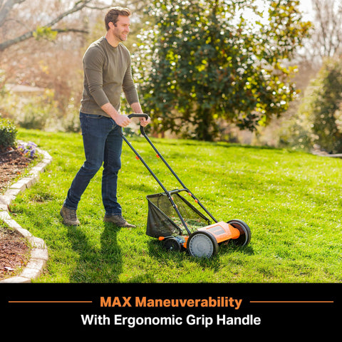 LawnMaster LMRM1801 5-blade system for precise clipping with every pass.