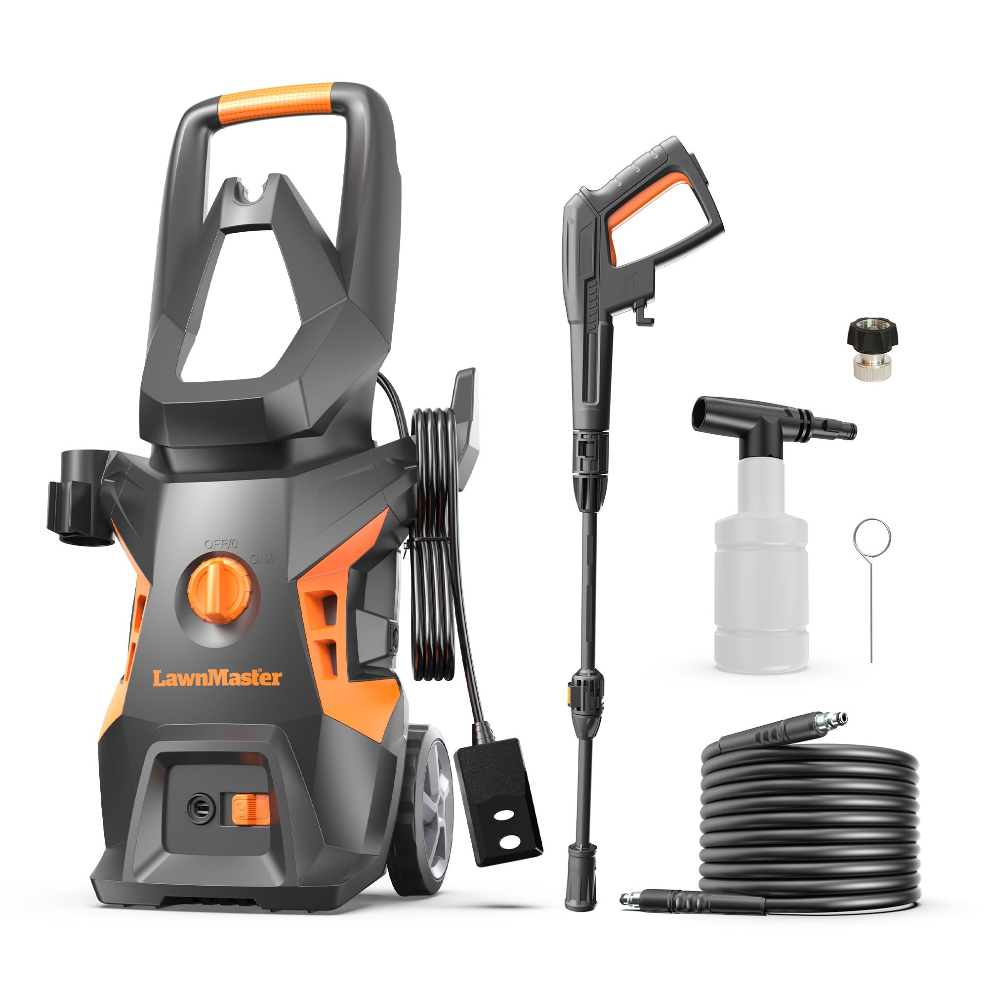 LawnMaster LT306-1800C front view for patio and deck cleaning.