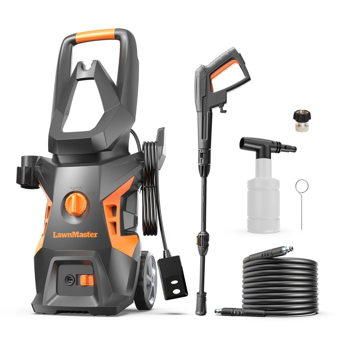 LawnMaster LT306-1800C front view for patio and deck cleaning.