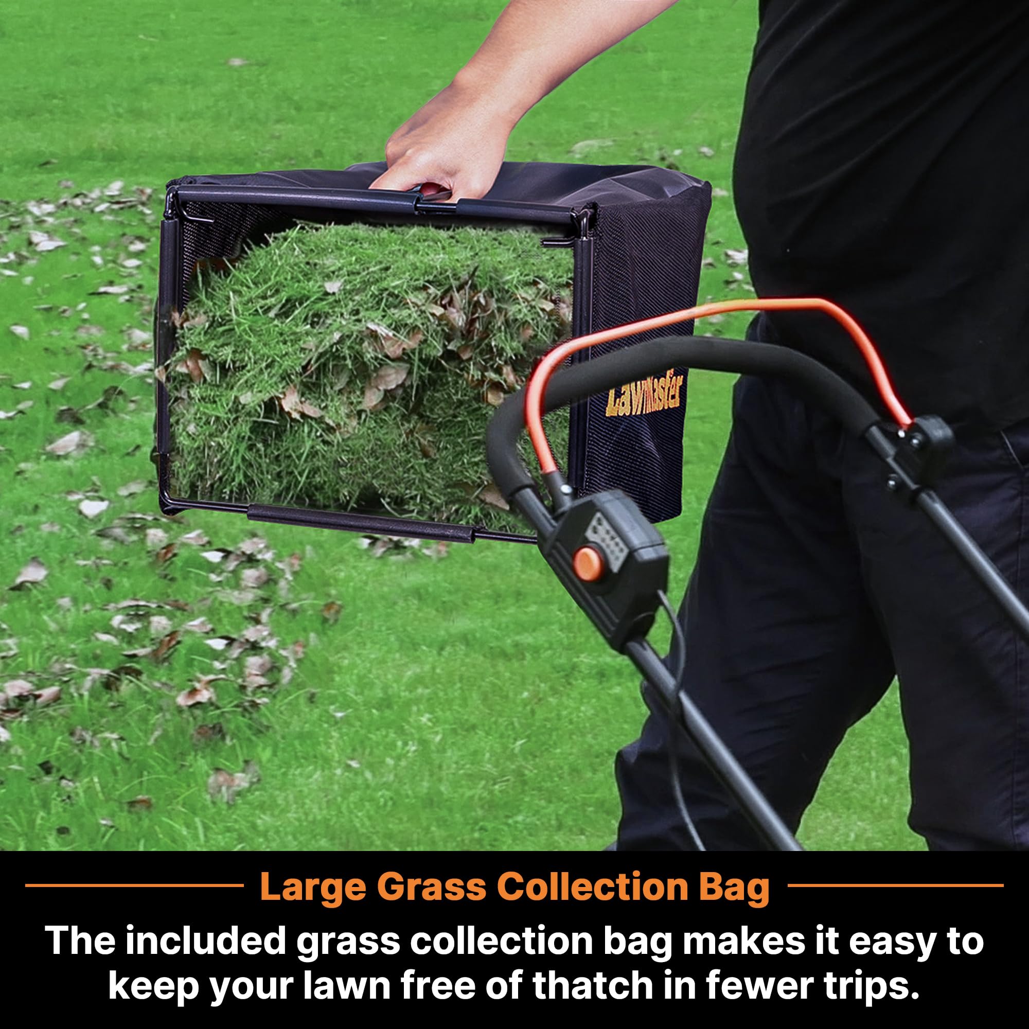 LawnMaster MEB1216K five cutting positions for tailored mowing results