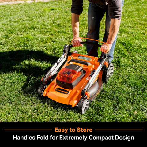 LawnMaster side discharge and mulching for versatile yard cleanup