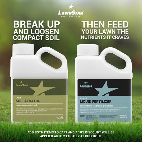 LawnStar American-made label signaling domestic manufacturing quality you can trust.