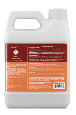 LawnStar Liquid Iron lawn application for greener color on lawn and garden