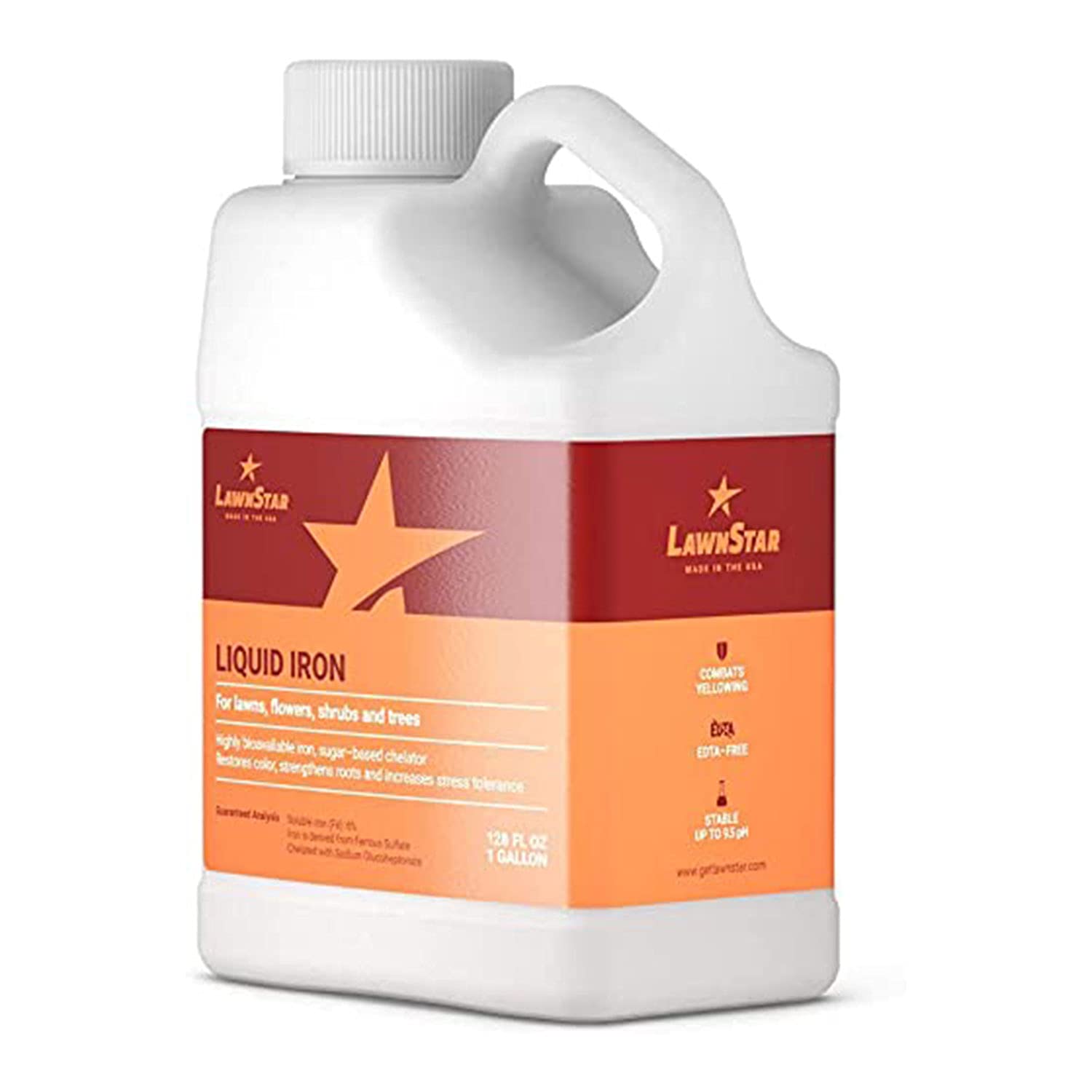 Close-up of yellowing leaves improved with LawnStar Liquid Iron for chlorosis