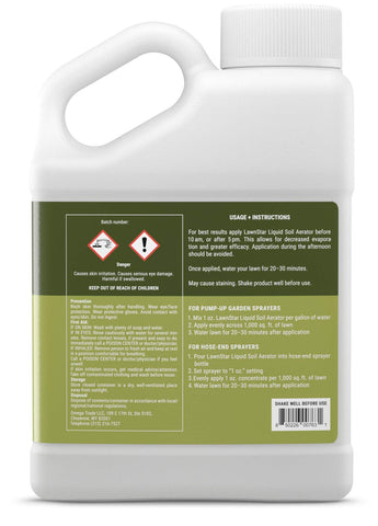 LawnStar Liquid Lawn Aerator cap ensuring secure seal for precise measurement.