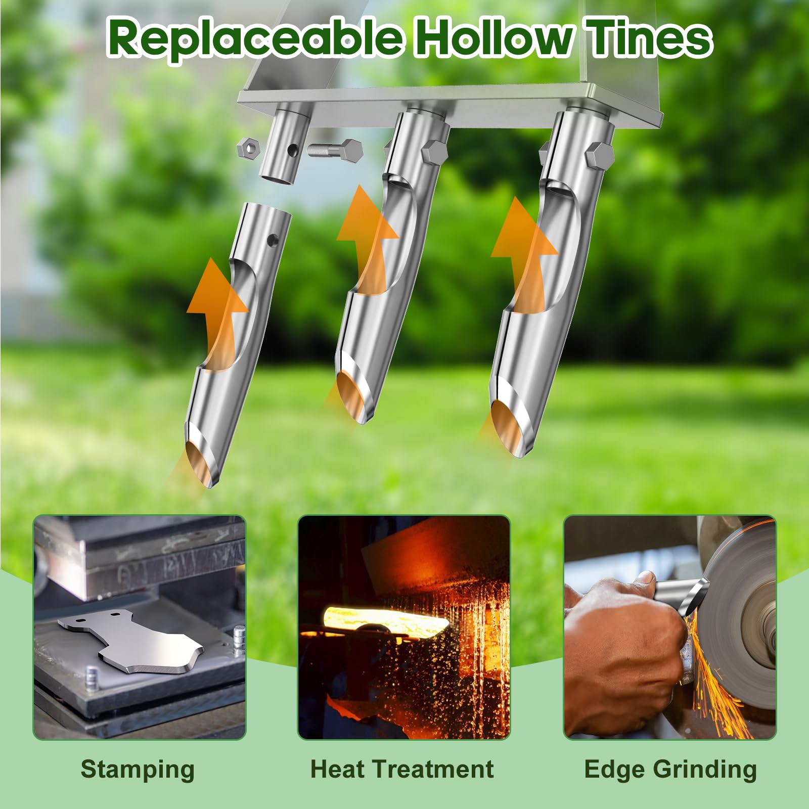 LawnVigor easy-assembly aerator saves setup time for quick lawn care