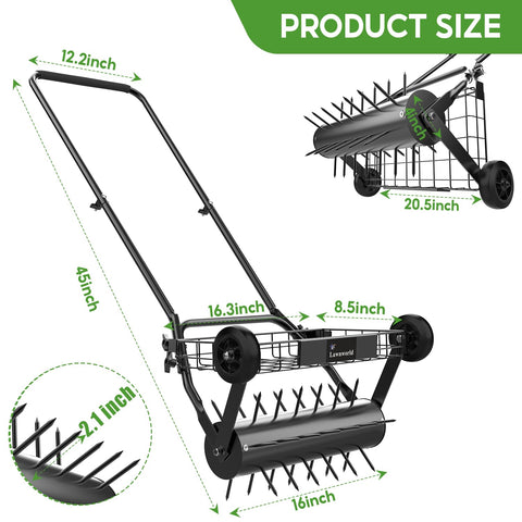Lawnworld easy installation requires only handle and top weight frame.