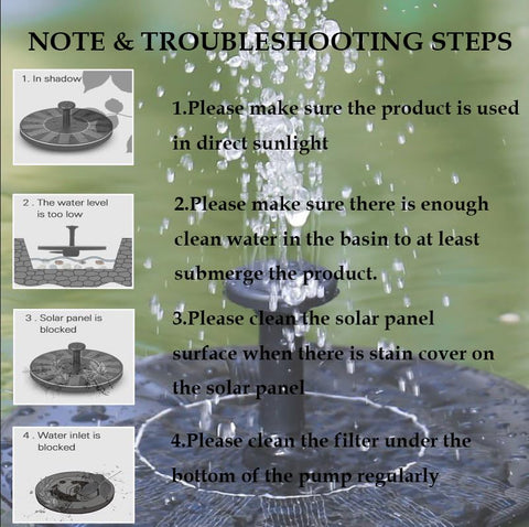 LAWOHO bird bath fountain setup adds a lively garden feature