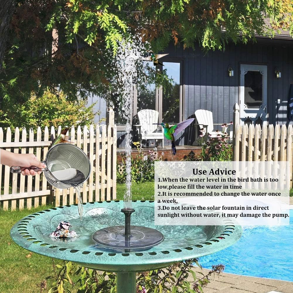 LAWOHO four-nozzle fountain options create versatile water patterns