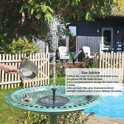 LAWOHO four-nozzle fountain options create versatile water patterns