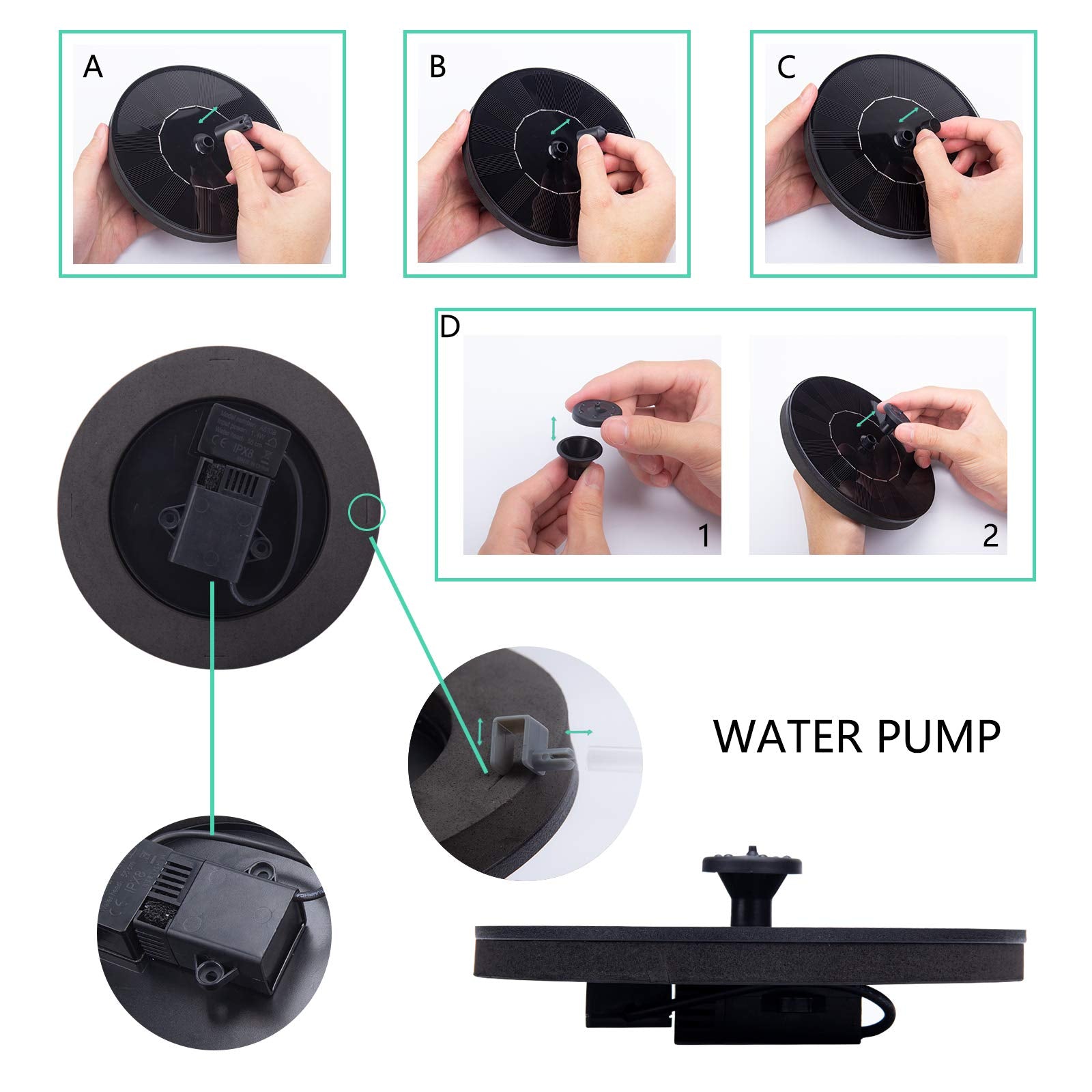 LAWOHO removable washable filter keeps debris out for smooth operation