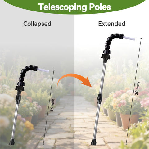 Lazukes fan spray head provides broad coverage for delicate indoor plant leaves.