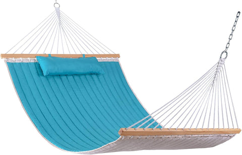 Lazy Daze Hammocks 12ft double-quilted hammock blue for two with spacious comfort