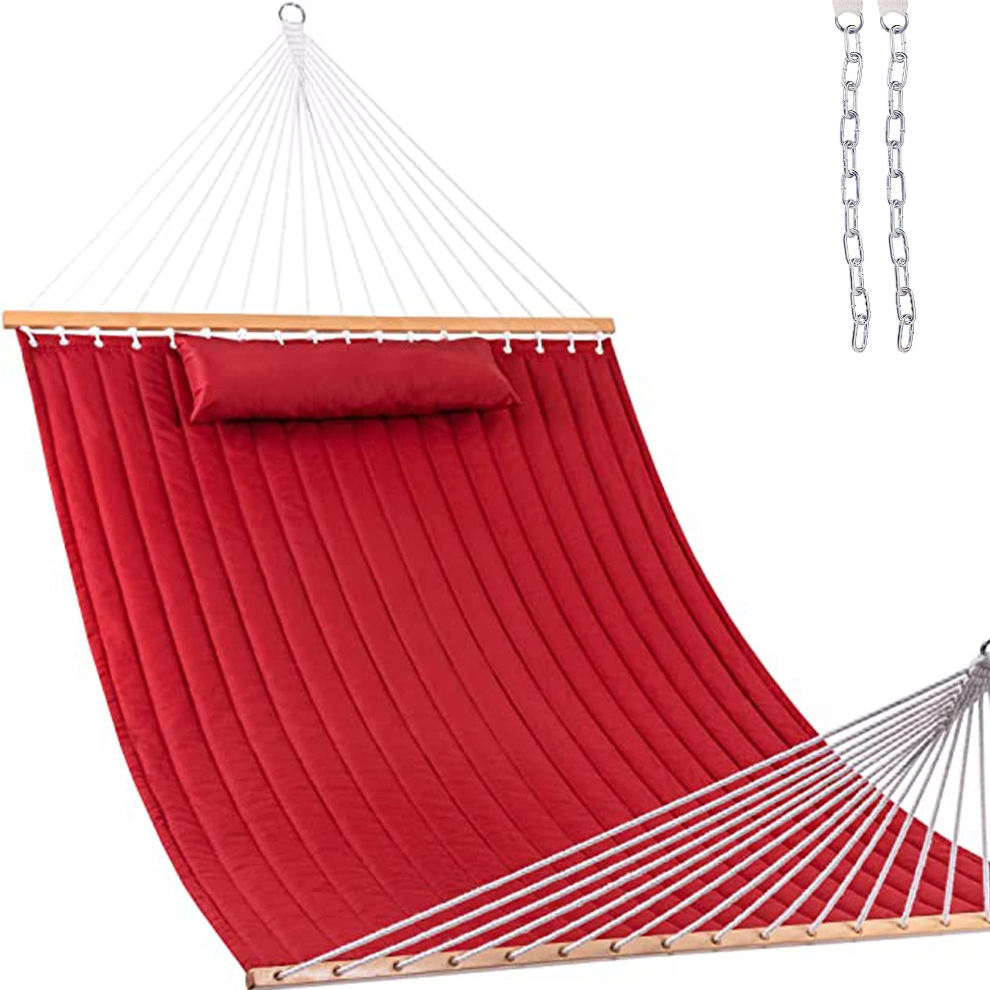 Lazy Daze Hammocks 12 ft double-quilted hammock with detachable pillow for two