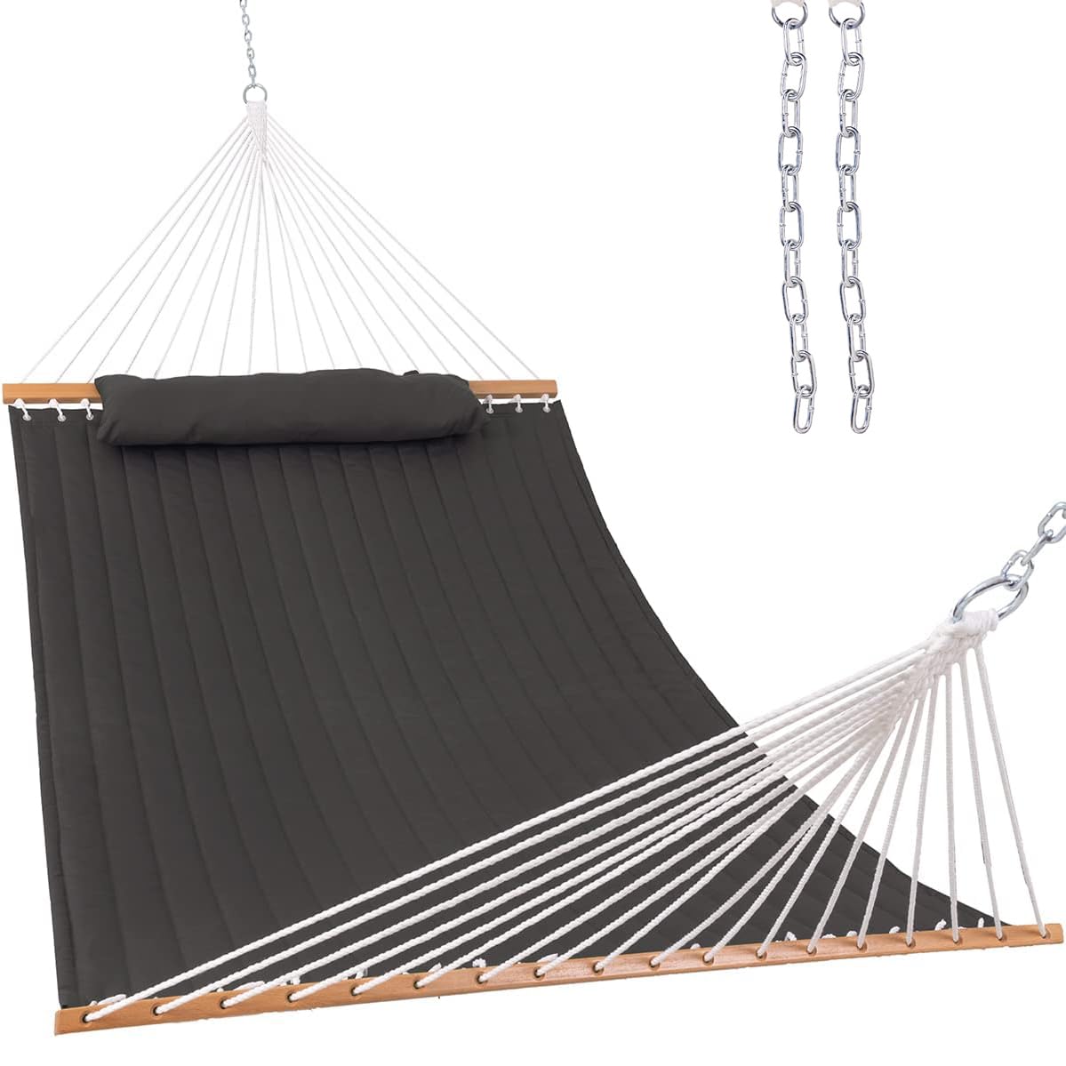 Lazy Daze Hammocks 12ft double quilted hammock for two, ideal for outdoor lounging.