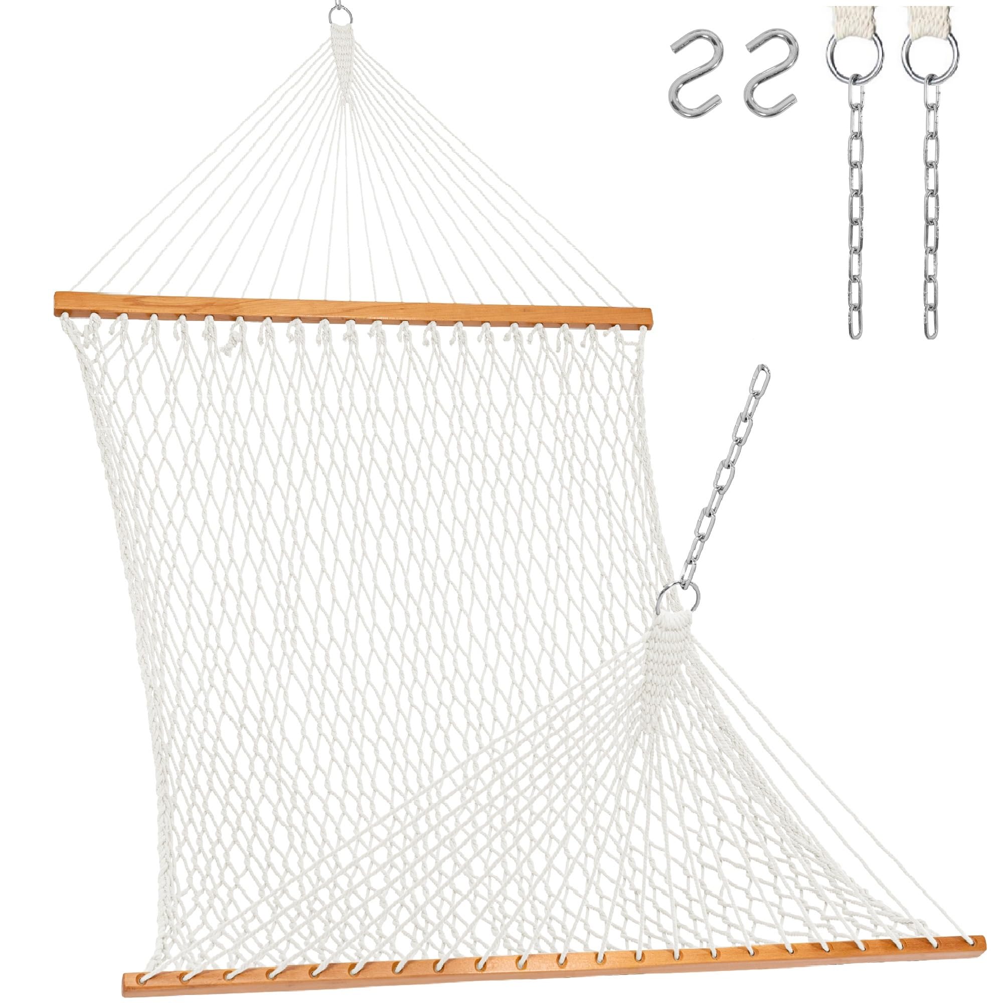 Lazy Daze 12ft double rope hammock for two-person outdoor lounging.