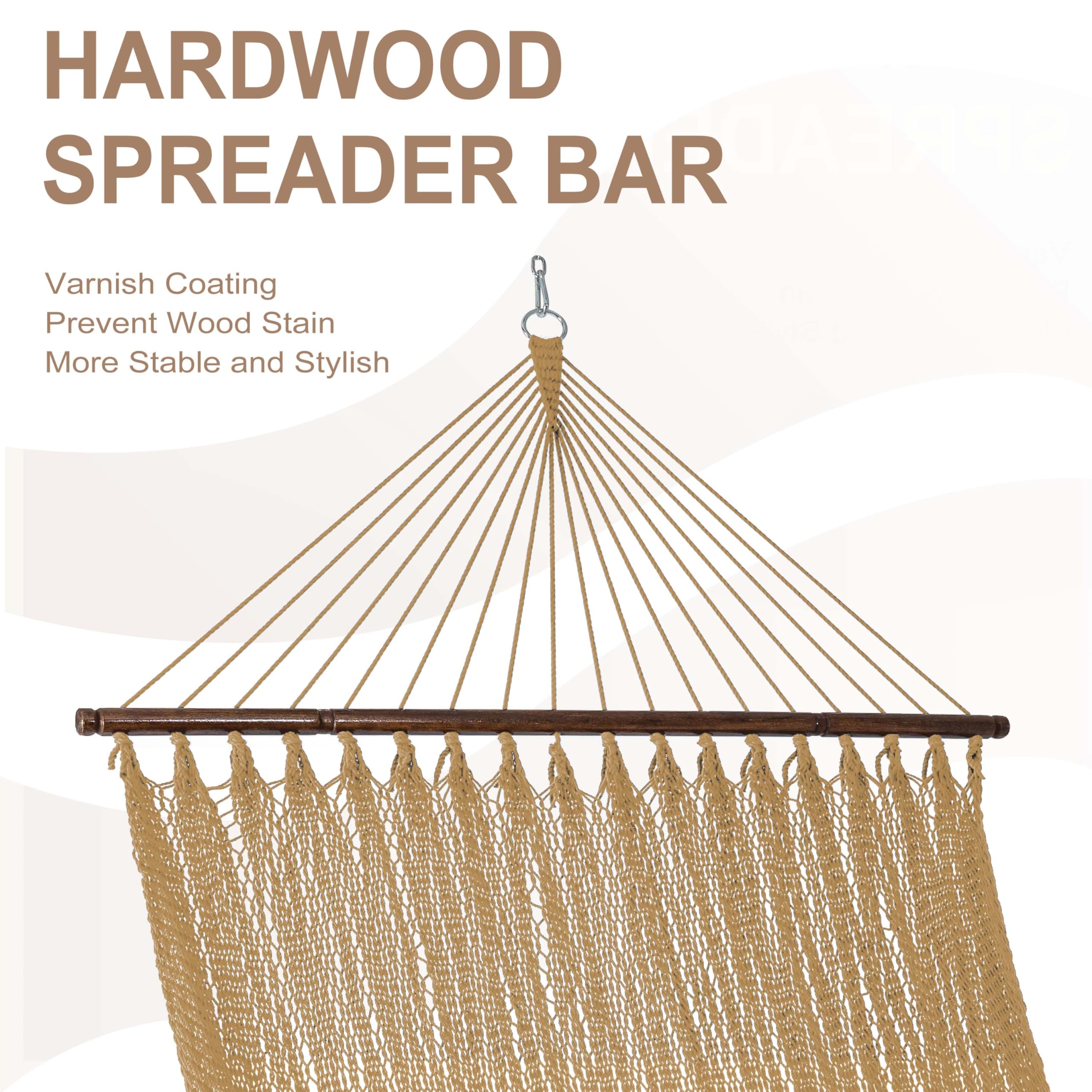 Lazy Daze Hammocks extra-large 75x51 inch bed for shared relaxation.