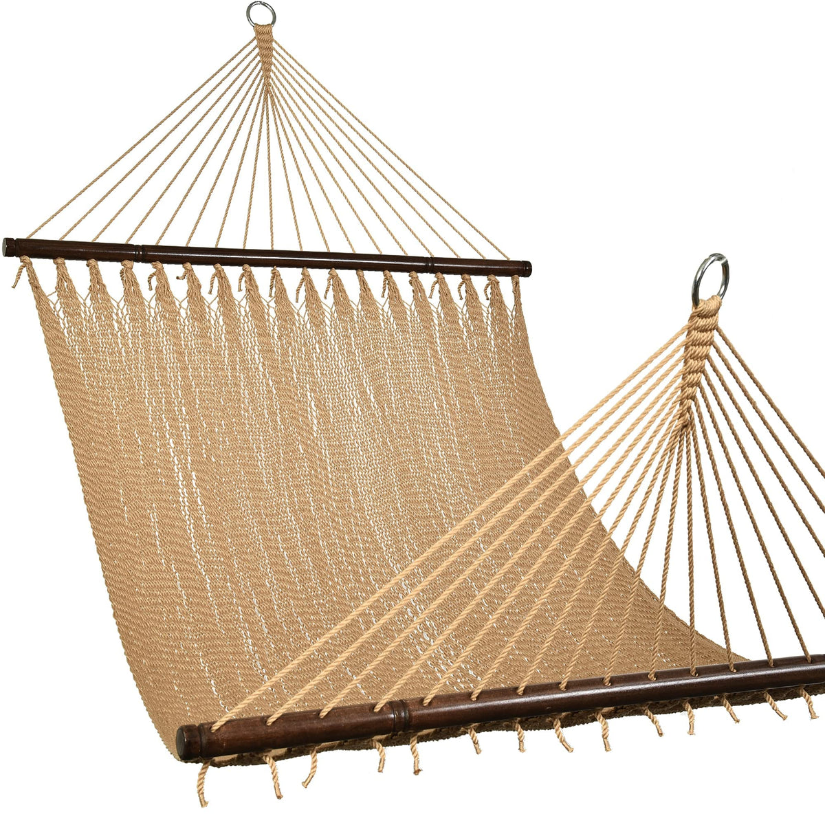 Lazy Daze Hammocks Caribbean rope hammock bed for comfortable outdoor lounging.