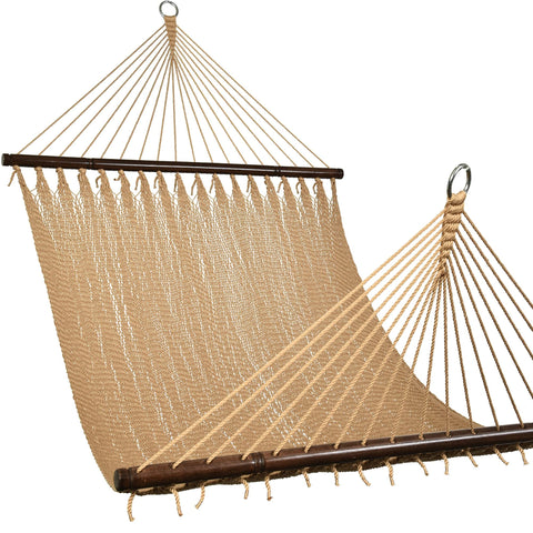Lazy Daze Hammocks Caribbean rope hammock bed for comfortable outdoor lounging.