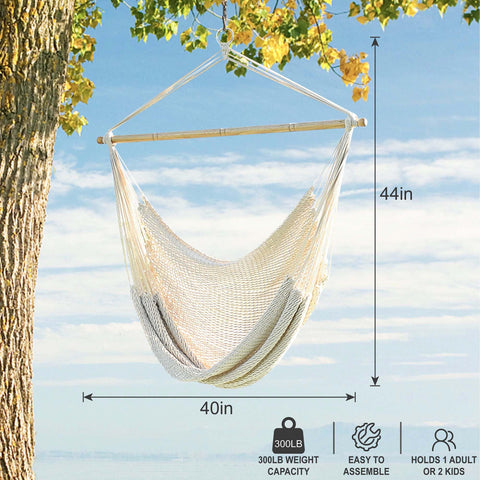 Lazy Daze Hammocks Chair breathable mesh weave keeps you cool while relaxing