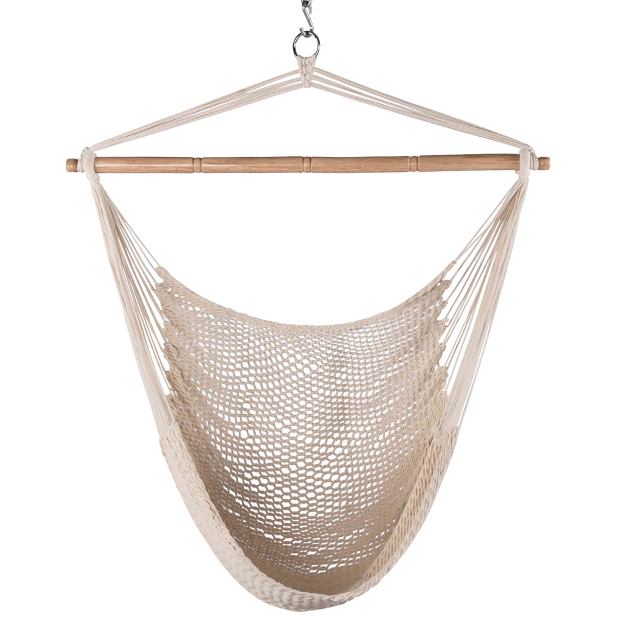 Lazy Daze Hammocks Chair Caribbean with 40-inch spreader bar for stable outdoor lounging