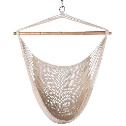 Lazy Daze Hammocks Chair Caribbean with 40-inch spreader bar for stable outdoor lounging