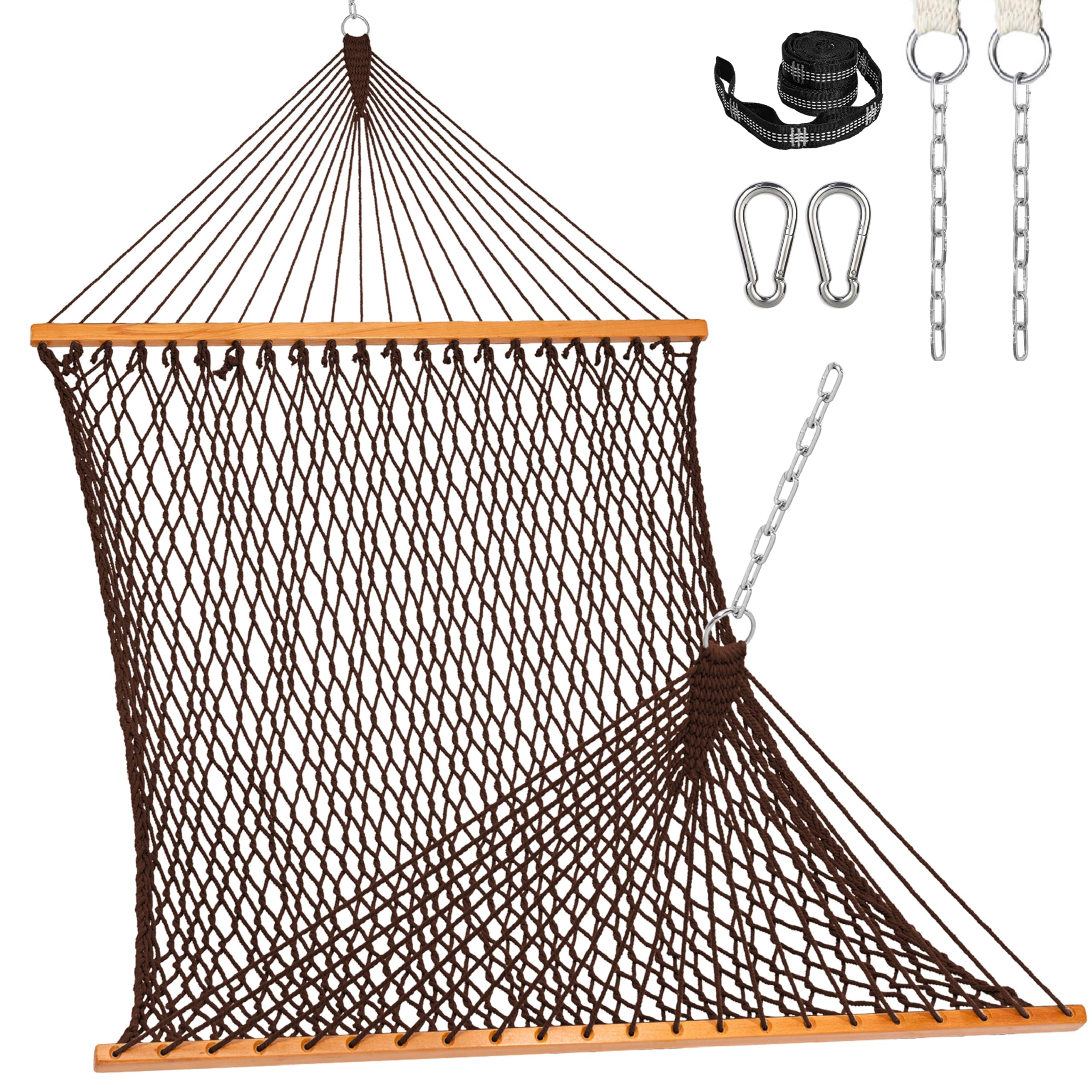 Lazy Daze Hammocks double rope hammock setup for two-person relaxation.