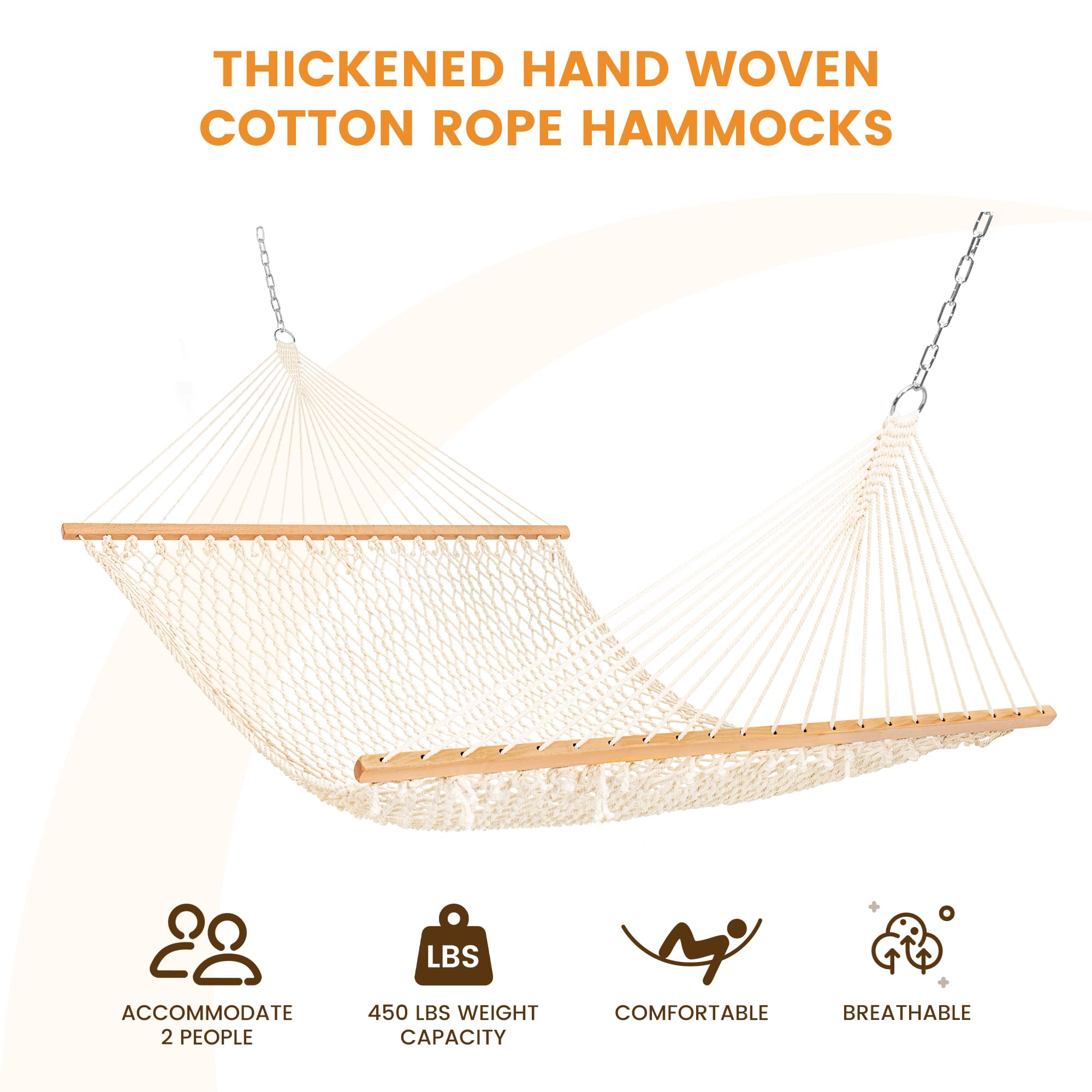 Lazy Daze Hammocks rope hammock spreader bar close-up showing sturdy wood