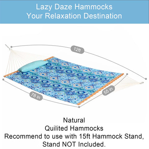 Lazy Daze Hammocks fabric closeup reveals quilted texture and fade-resistant material