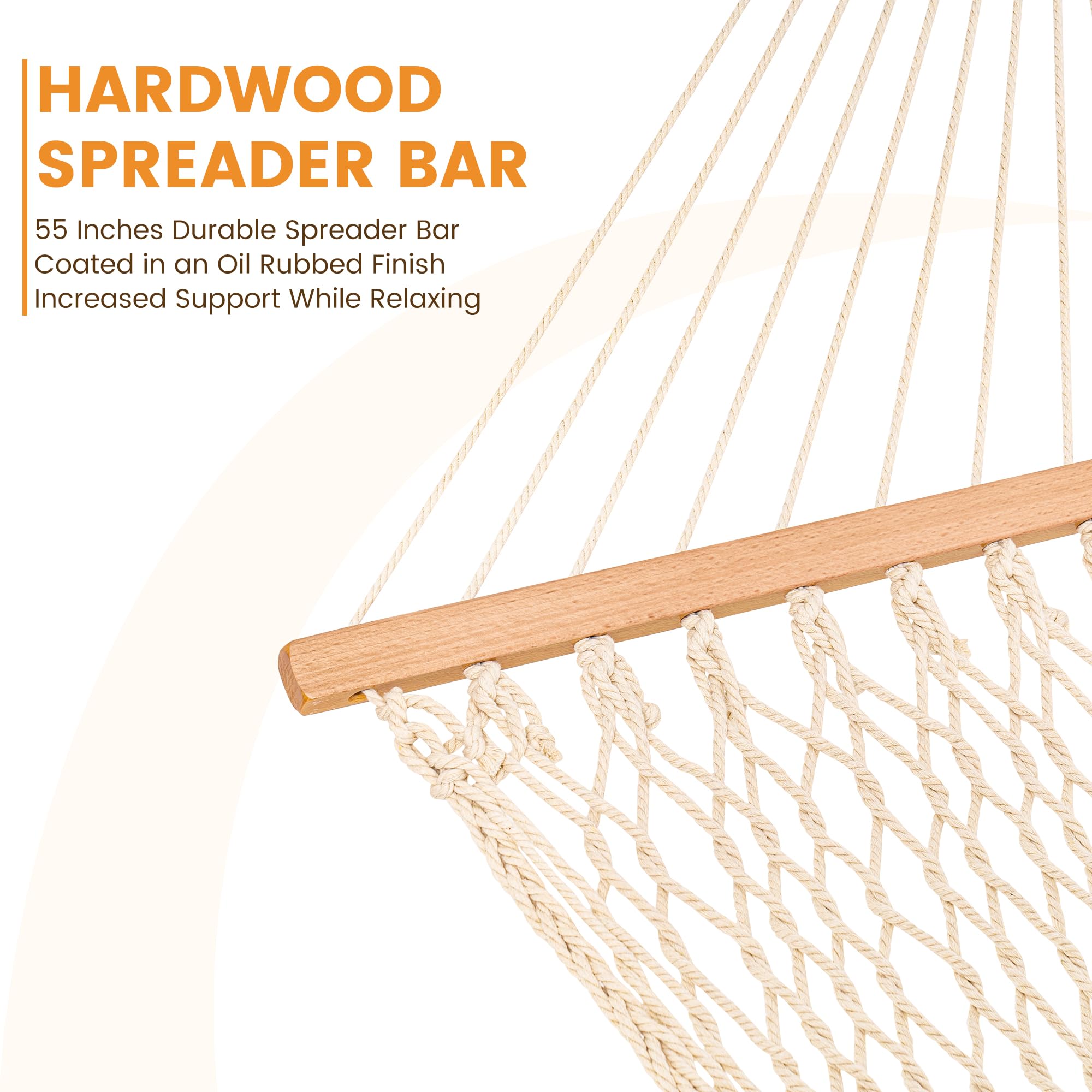 Lazy Daze Hammocks full package includes hammock, chains, straps, and carabiners