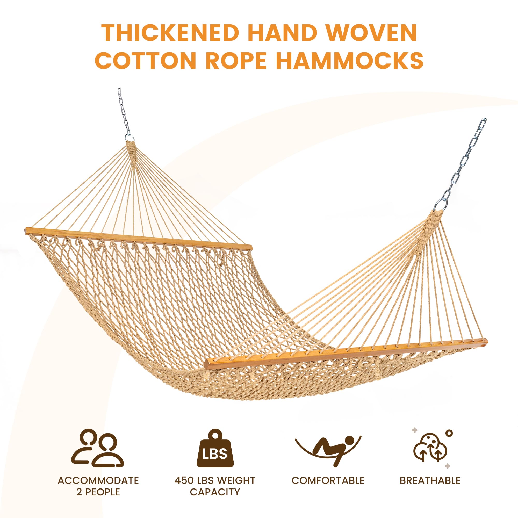 Lazy Daze Hammocks setup between trees for two-person outdoor relaxation.