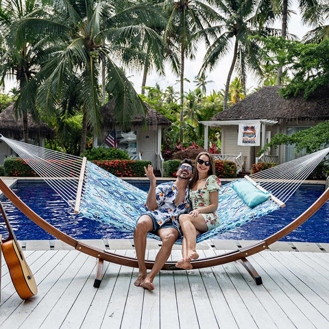 Lazy Daze Hammocks two-person use captures shared relaxation possibilities