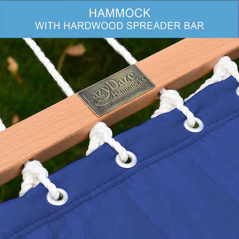 Lazy Daze weather resistant hardware for outdoor durability.