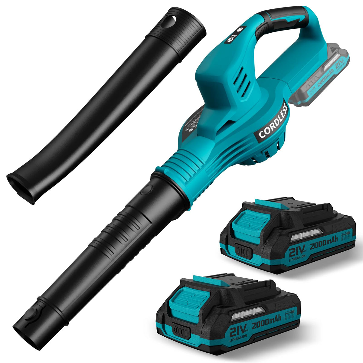 LAZYBOI cordless leaf blower in compact design for quick yard cleanup
