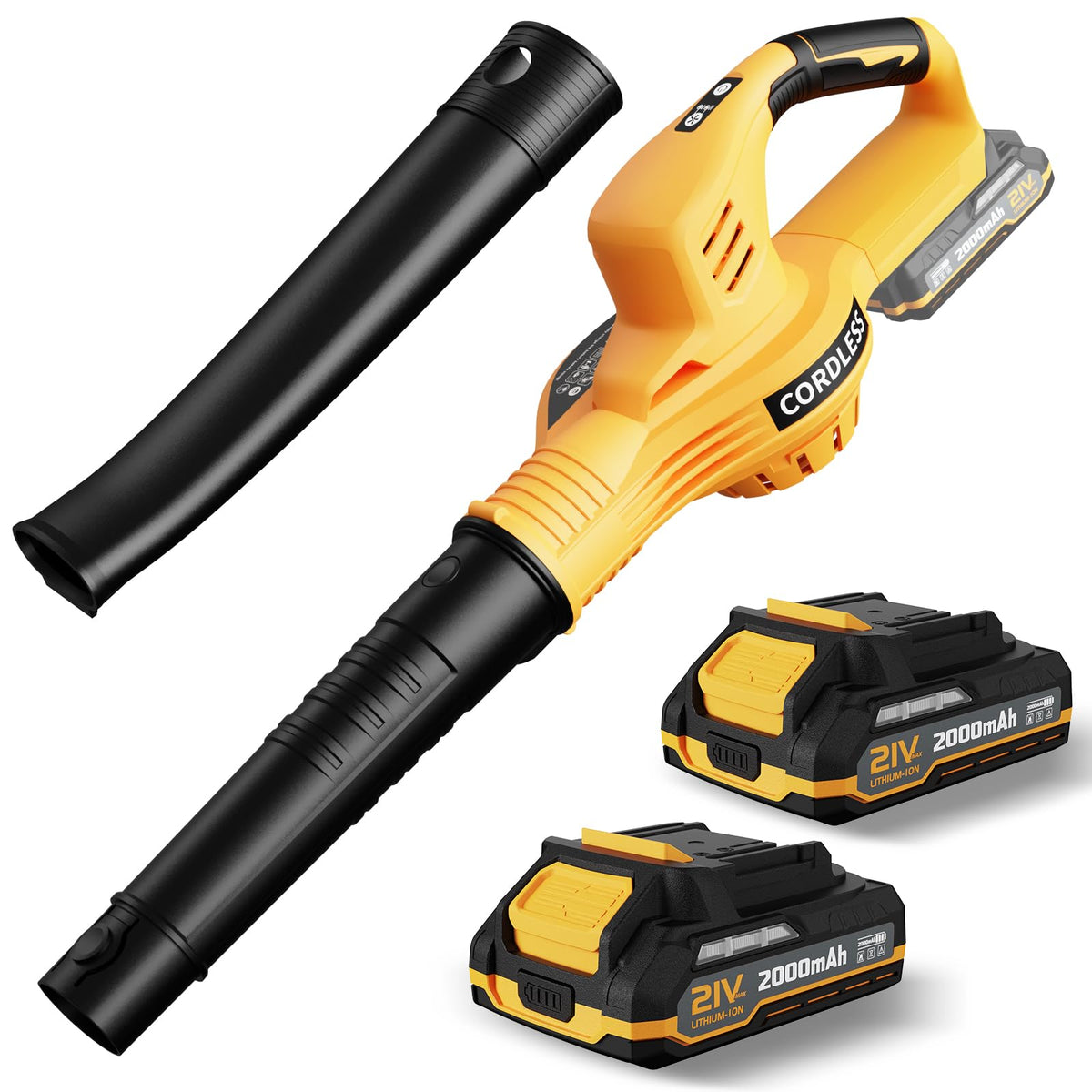 LAZYBOI leaf blower cordless design facilitates easy, clutter-free yard cleanup.