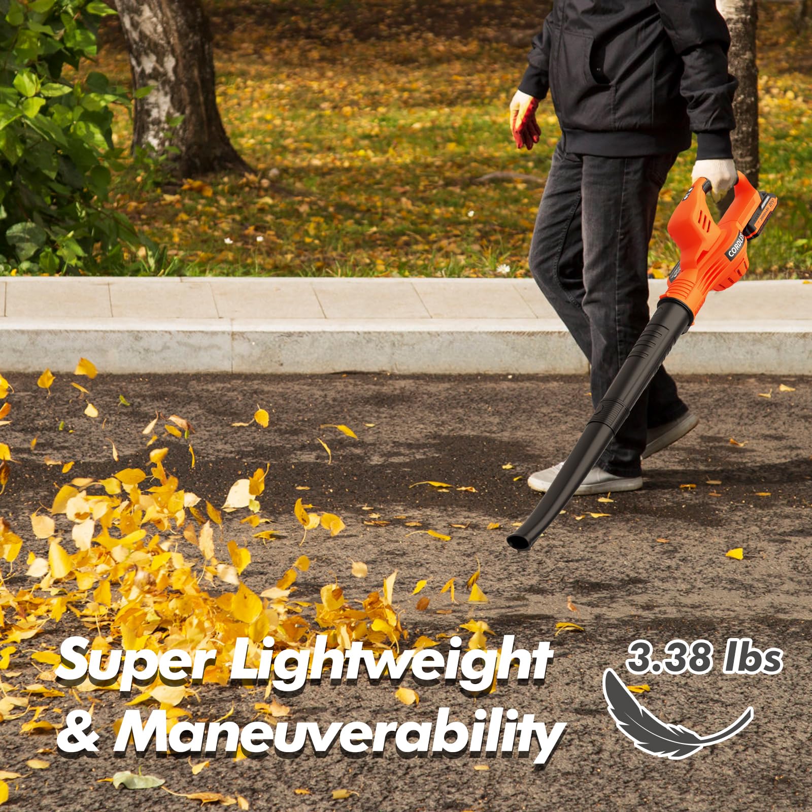 LAZYBOI leaf blower overheating protection for safer operation.