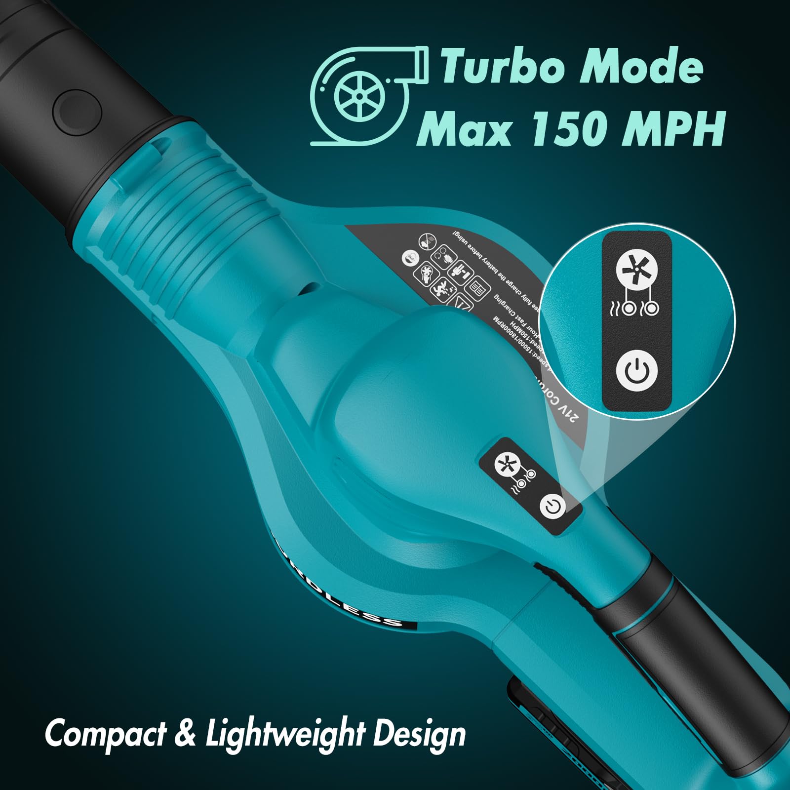 LAZYBOI turbo mode at 150MPH tackles stubborn leaves
