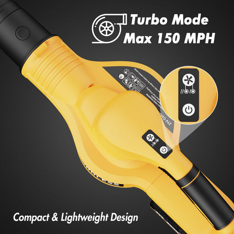 LAZYBOI turbo mode boosts airflow to tackle stubborn debris quickly.