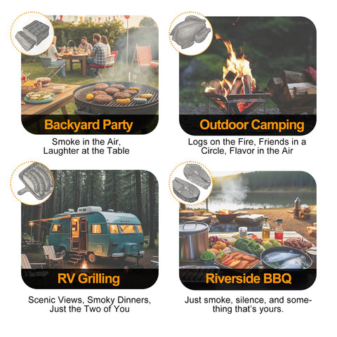 LAZYFOX universal grill interface fits most barbecues and outdoor setups.