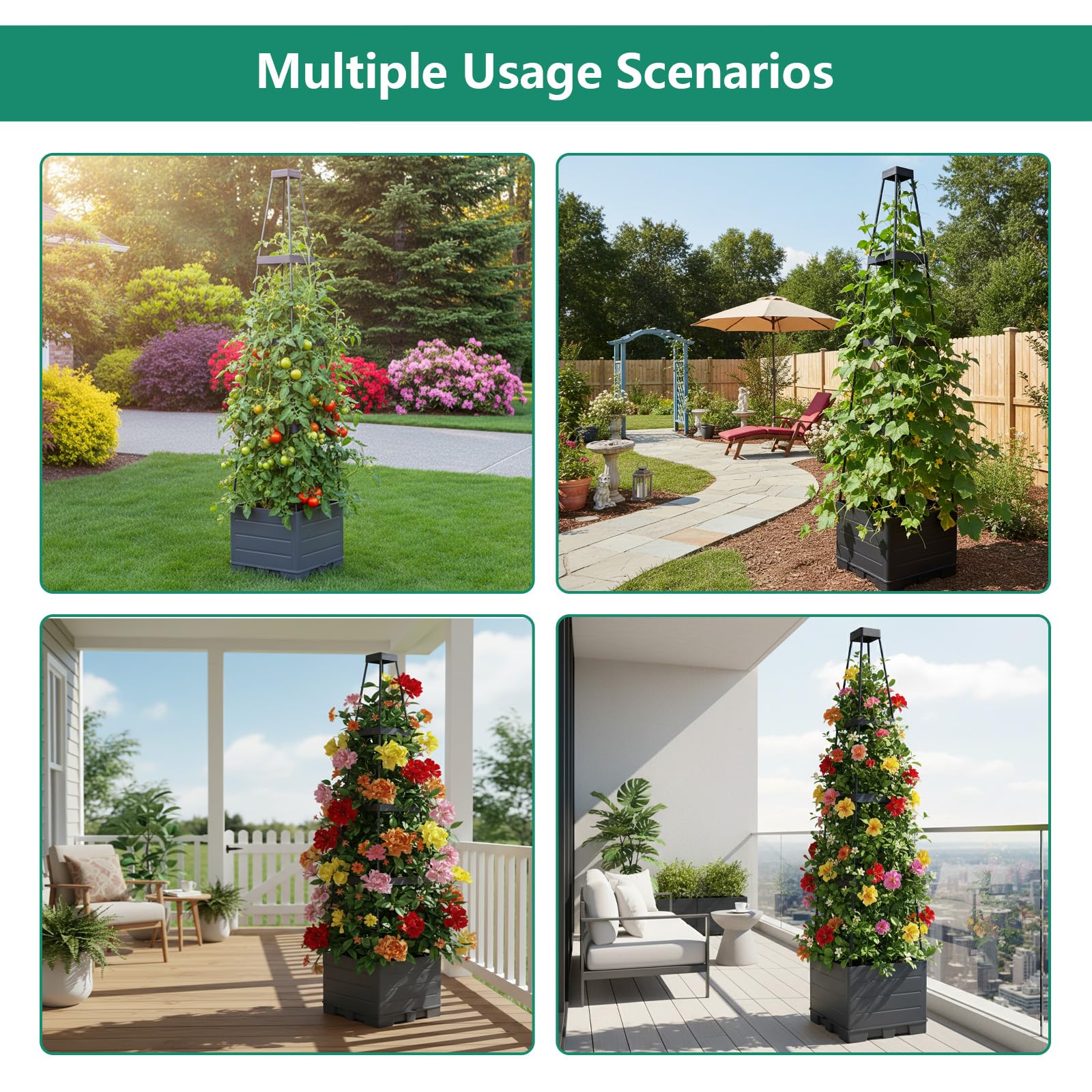 Lazzmonk vertical garden design fits compact spaces for lush growth.