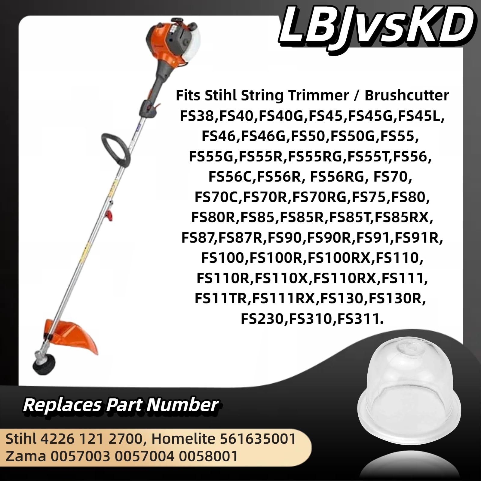 Easy install LBJvsKD primer bulb for quick maintenance
